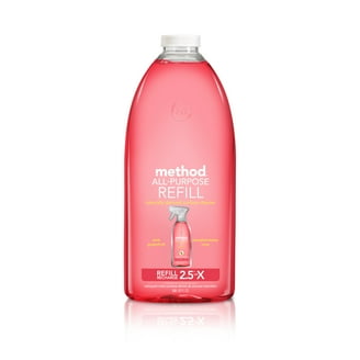 Method All-Purpose Cleaner Spray - Pink Grapefruit Scent, 28 Oz (Pack Of 8) - Plant-Based Formula For Counters, Tiles, Stone & Glass