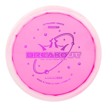 Dynamic Discs Lucid Ice Orbit Breakout Disc Golf Fairway Driver-Pink - Material Plastic