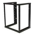 thumbnail image 1 of NavePoint 12U Wall Mount Open Frame 19 Inch Server Equipment Rack Threaded 16 inch Depth Black, 1 of 8