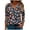 Multicolor Plus Size Blouse for Women_a, variant on CYMMPU 3/4 Sleeve V Neck Blouses for Women Dressy Casual Spring Tops Loose Fit Fall Fashion Shirts Tunic Tops Floral Pattern Business Elegant Work Topss Multicolor XXXXL