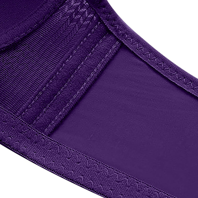 Summer Savings Clearance! 2023 TUOBARR Bras for Womens,Solid Lace Lingerie  Bras Plus Size Underwear Bralette Bras Comfortable Bra Purple D