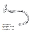 thumbnail image 4 of Uxcell Bridge Stick and Ball Rack Hooks Snooker Table Pool Cue Racks Hook, Silver Tone, 4 of 5