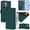 Dark Green, variant on Wallet Case Compatible for Samsung Galaxy S25 Edge 5G, PU Leather Magnetic Closure Protective Flip Folio Case with 3 Card Holder and Wrist Strap Cover Women Men,Orange,For Galaxy S25 Edge 5G