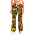 thumbnail image 4 of Fabrcox Halloween Women's Pajama Pants Funny Ghost Pumpkin Candy Sleep Pants Women Fall Winter Festival Comfy Womens Lounge Pants L, 4 of 6