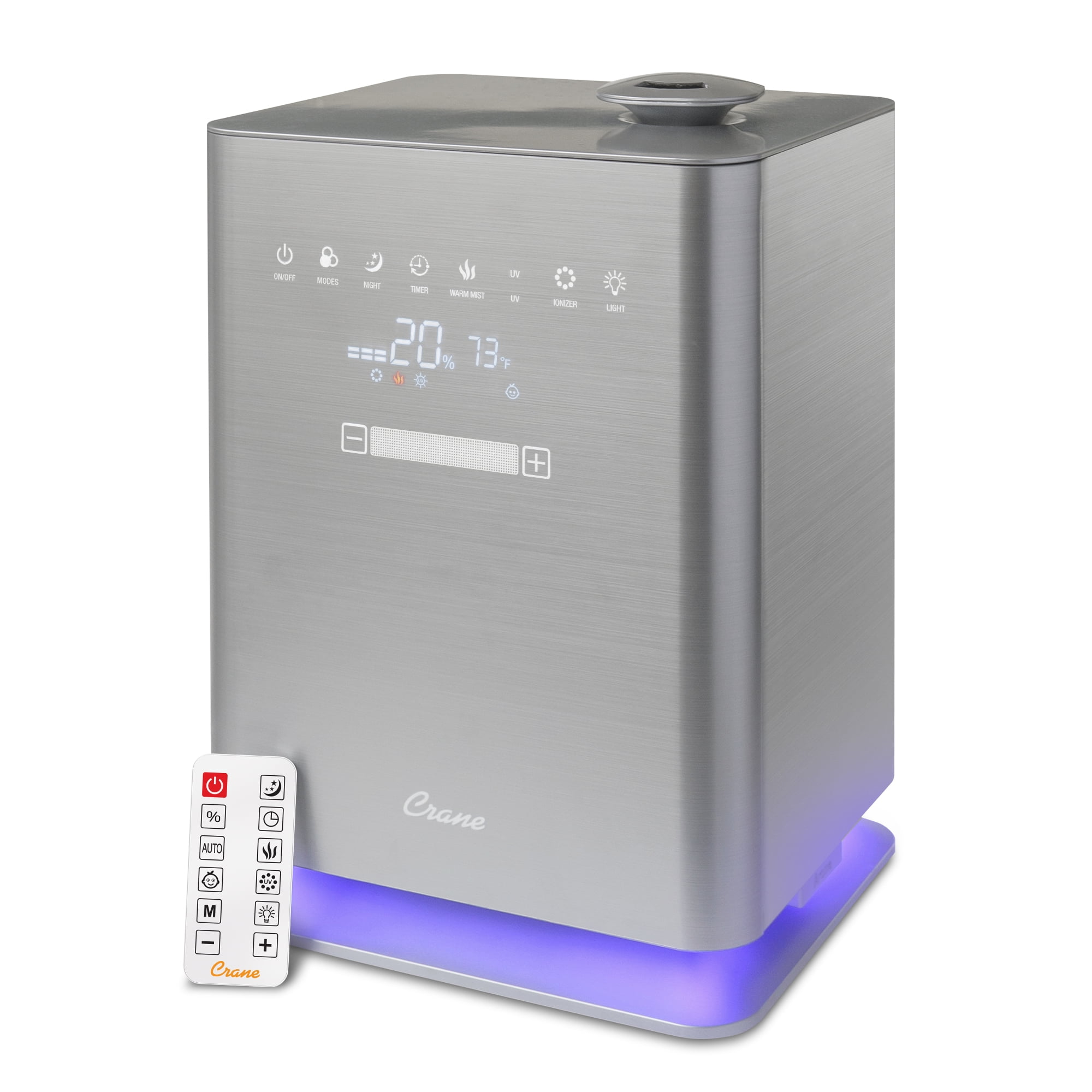 Buy Crane Warm & Cool Mist Top Fill Humidifier with Remote, 1.2 Gallon