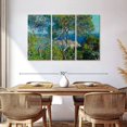 thumbnail image 3 of Elephant Stock Bordighera 1884 Wall Art - Horizontal Multi Panel Canvas - Living Room Wall Decor - Places Multi Panel - Gray And Green Decor By Claude Monet - 57" x 36", 3 of 8