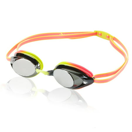 Speedo Vanquisher 2.0 Mirrored Anti-Fog Swim Swimming Pool Goggle - Citrus (Best Low Light Goggles)