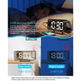 thumbnail image 3 of Kenally Hogar Hotel proyector Digital reloj dormitorio función de repetición ajustable regulable espejo pantalla alarmas relojes Decoración Artesanía, 3 of 6