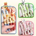 thumbnail image 5 of 4PCS/Box Cartoon Gift Quick Drying Writing Tool 0.5mm Black/Blue Ink Press Type Ballpoint Pen Erasable Pen Gel Pen Neutral Pen 01-BLACK INK, 5 of 8