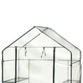 thumbnail image 4 of Outsunny 4.5’ x 2.5’ x 6.5' Outdoor Portable Mini Walk-In Greenhouse w/ 3 Tier Storage Shelves, 4 of 10