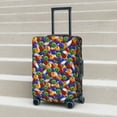 thumbnail image 4 of Cauagu Bowling Colorful Print Travel Luggage Cover,Travel Dust-proof Suitcase Cover Softside Suitcase Protector for 18-32inch,Not Included Suitcase, 4 of 8