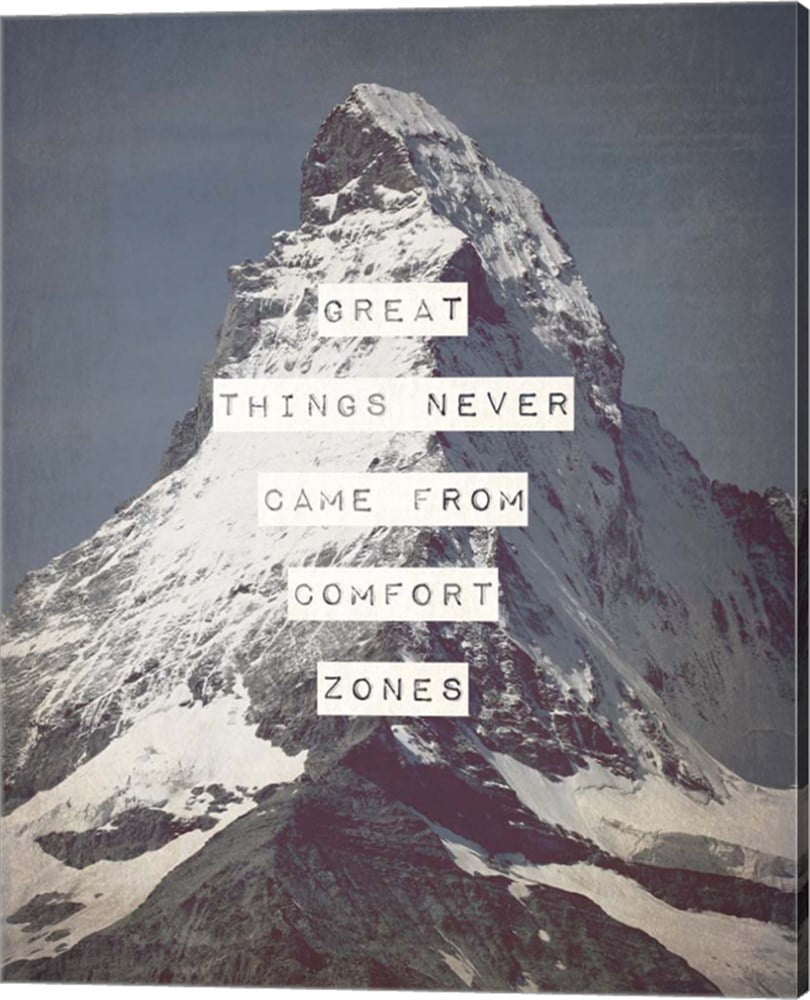 Great Things Never Came From Comfort Zones Strength Mountain By Color Me Happy Canvas Wall Art 16w X h Walmart Com Walmart Com Great Things Never Came From Comfort Zones Strength Mountain By Color Me Happy Canvas Wall Art 16w X h Walmart Com Walmart Com