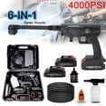 thumbnail image 2 of Cordless Pressure Washer 4000 PSI Portable Rechargeable Water Gun with Foam Cannon & 2 Batteries, 2 of 11