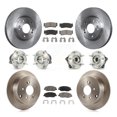 thumbnail image 1 of Transit Auto Front Rear Hub Bearings Assembly Disc Brake Rotors and Ceramic Pads Kit (10Pc) for Car 2007-2009 Hyundai Santa Fe FWD - Left Right Side (Driver Passenger) KBB-119489, 1 of 11