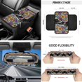 thumbnail image 5 of Yuyamidu Hummingbird Car Seat Covers Full Set of 12 Dahlia Steering Wheel Cover Boho Seatbelt Pad Armrest Pad Coasters Garbage Bag Rear View Mirror Cover Keychain Air Vent Storage Pouch, 5 of 6