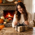 thumbnail image 3 of Orange Black Spiderweb Gift Wrapping Ribbon, Halloween Wired Edge Craft Ribbon for Fall Wreath DIY Decor, 141.73x2.48in, 3 of 6
