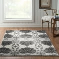 thumbnail image 2 of Linon Home Decor Elegance Area Rug Collection, Gray and Ivory, 5' x 7'3", 2 of 6