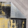 thumbnail image 4 of World Rug Gallery Modern Watercolor Abstract Design Area Rug - YELLOW 2'x3', 4 of 8