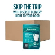 Assurance Unisex Incontinence Belted Shields, Moderate Absorbency, One Size Fits Most, 30 Count