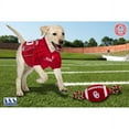 thumbnail image 6 of Pets First Collegiate Oklahoma Sooners Strong, Durable, Chewable Football Dog Toy with Inner Squeaker and Side Ropes, Officialy Licensed, 6 of 7
