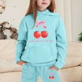 thumbnail image 2 of Girls Outfit Sets Toddler Boy Girl Long Sleeve Cute Print Warm Hoodie Sweatpant Kids Outfits Sweat Suit,2-13Y, 2 of 4