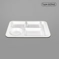 thumbnail image 1 of Boreal Craft Heat Imitation Porcelain Compartment Fast Food Trays Specifically Designed For School And Unit Canteens Commercial Grade Tableware Dining Table Mats round round Coffee Table Mat Dinner, 1 of 3