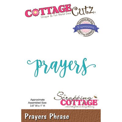 Cottagecutz Expressions Plus Die-Prayers 3.6"X1"