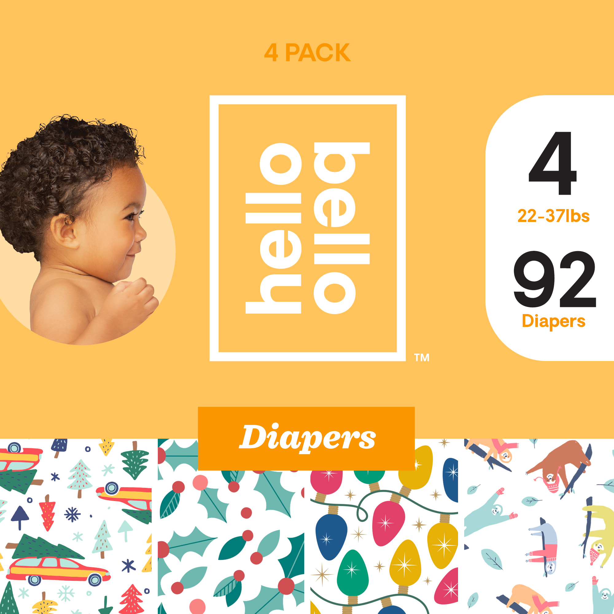 Hello Bello Diapers Winter 2019 Variety Pack Evergreen Dreams