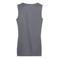 thumbnail image 3 of Augusta Sportswear 147 Women's Reversible Wicking Tank, Graphite/White, Medium Pack, 3 of 5