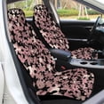 thumbnail image 4 of Leopard Print Pattern Car Seat Covers Front Seat Protector Cover Mat Full Set of 2pc Universal Bucket Seat Cover for Car SUV Automotive, 4 of 5