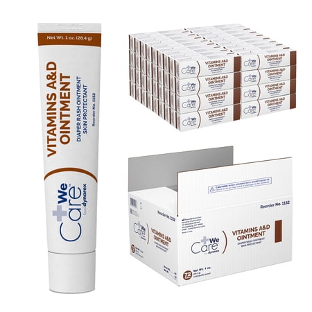 Dynarex Vitamins A&D Ointment - 1 Case - 72 Individually Packaged 1 oz. Tubes