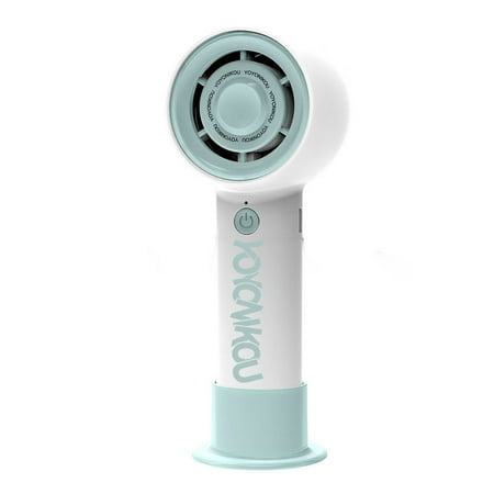 

BIGUY Handheld Turbo Fan [10H Max Cooling Time] Mini Portable Hand Fan 2000mAh USB Rechargeable Personal Fan Battery Operated Small Pocket Fan for Travel/Outdoor/Home/Office-Blue