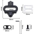 thumbnail image 4 of Pedales SPD Tacos para pedales de bicicleta Ciclismo SPD MTB Pedal SPD Toe Clips para zapatos de bicicleta de montaña - Negro JFHHH pequeña, 4 of 5