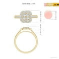 thumbnail image 6 of ANGARA Natural 0.23 Ct. Diamond Halo Engagement Ring in 14K Yellow Gold for Women (Ring Size: 11.5), 6 of 11