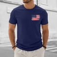 thumbnail image 5 of Ramiter 4th of July Shirts for Men USA Flag Patriot T-Shirts American Flag Tee Tops(Navy,2XL), 5 of 8