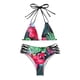 thumbnail image 1 of Gibobby Conjunto de bikini para mujer Traje de baño dividido sexy con múltiples correas de bikini dividido para mujer(Rosa caliente,M), 1 of 4