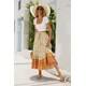thumbnail image 5 of TEELYNN Boho Casual algodón rayón estampado floral faldas mujeres vintage cintura alta A-line falda verano playa ropa señoras falda mujer, 5 of 5