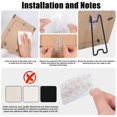 thumbnail image 3 of 6 Pcs Picture Frame Bracket, Picture Frame Easel Bracket, with Self-Adhesive for 5.9 to 10.2 Inch Picture Frame Easel, 3 of 5