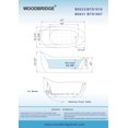 thumbnail image 3 of WOODBRIDGE B-0031 Deluxe Air Bubble Free Standing Bathtub, B-0031 Air Bubble Tub, 3 of 9