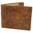 thumbnail image 5 of RFID Blocking Genuine Leather Men's Bifold Logo Debossed Wallets, 5 of 30
