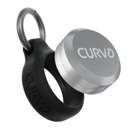 CURVD Premium Carrying Case, One-Size - Waterproof Keychain Holder for Earplugs, Pills, Coins (Black)