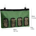 thumbnail image 3 of Rabbit Hay Bag Guinea Pig Feeding Station Feeding Dispenser Small Animals Hay Bag(4 Windows, Green), 3 of 4