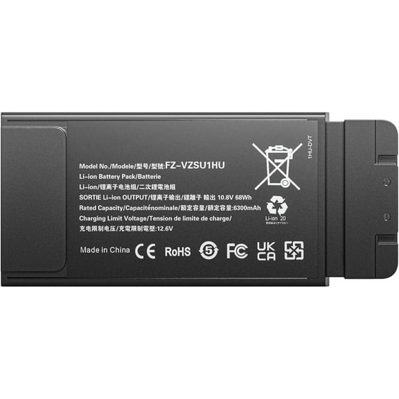FZ-VZSU1HU Laptop Battery Replacement for Panasonic Toughbook 55 FZ-55 MK1 Series Battery(10.8V 6300mAh) Not Suitable   for CF-54