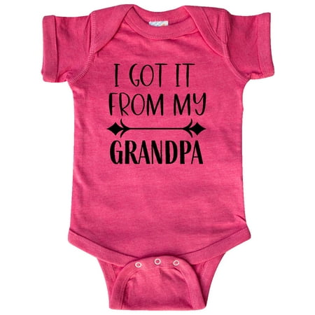 

Inktastic I Get It From My Grandpa Gift Baby Boy or Baby Girl Bodysuit