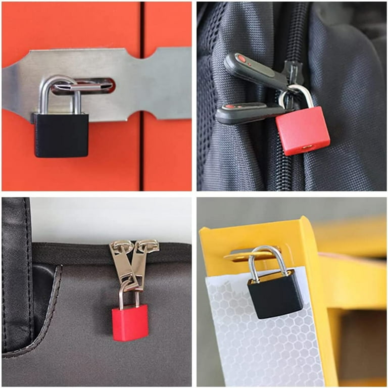 Jinyi Suitcase Locks With Keys, Small Padlocks Luggage Locks Padlocks With  Keys Coloured Metal Padlocks For Travel School Gym(4pcs, Red+yellow+green+b