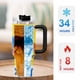 thumbnail image 5 of PLIM Vaso aislado de acero inoxidable con asa, diseño temático, regalo para familia, amigos y fans; incluye pajita y encaja en el portavasos estándar, 40 oz, 5 of 6