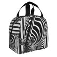 thumbnail image 2 of Balery Optical Zebra Illusion Bolsa de Almuerzo Aislada – Caja de Almuerzo con Papel de Aluminio Grueso, Mantiene la Comida Fresca por 4 Horas, 2 of 8