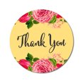thumbnail image 1 of Darling Souvenir Personalized Peony Floral Round 45 Pcs Thank You Stickers DIY-1.6 Inches, 1 of 4