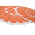 thumbnail image 3 of Chesapeake Bursting Flower 2pc White & Coral Round Bath Rug Set (24" & 30"), 3 of 7