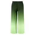thumbnail image 6 of Bainana Girls Loose Fit Casual Pants Child Color Block Elastic Waist Wide Leg Trousers With Pockets Comfortable Soft Little Girls Seaside Beach Hawaii Long Pants Green Size 6-7 Years, 6 of 6